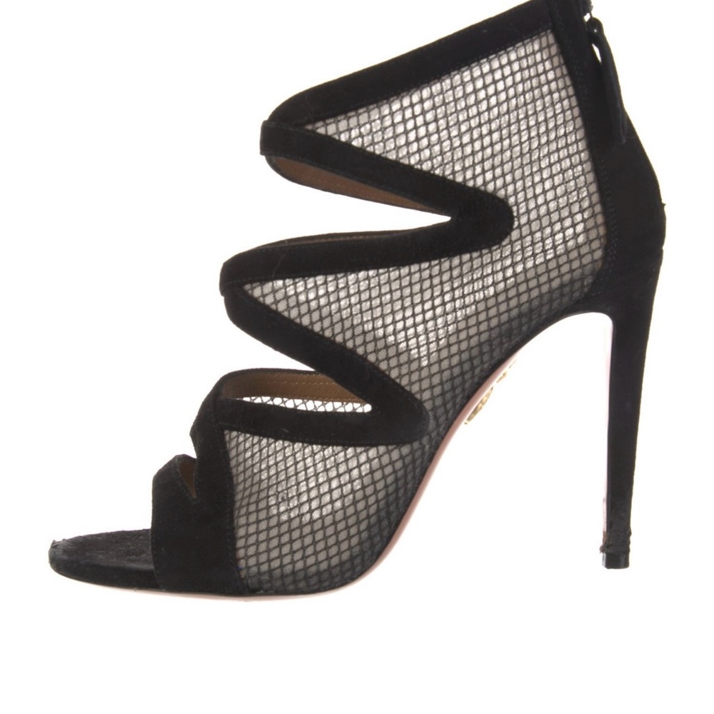 Authentic Aquazzura Peep toe booties size 37.5